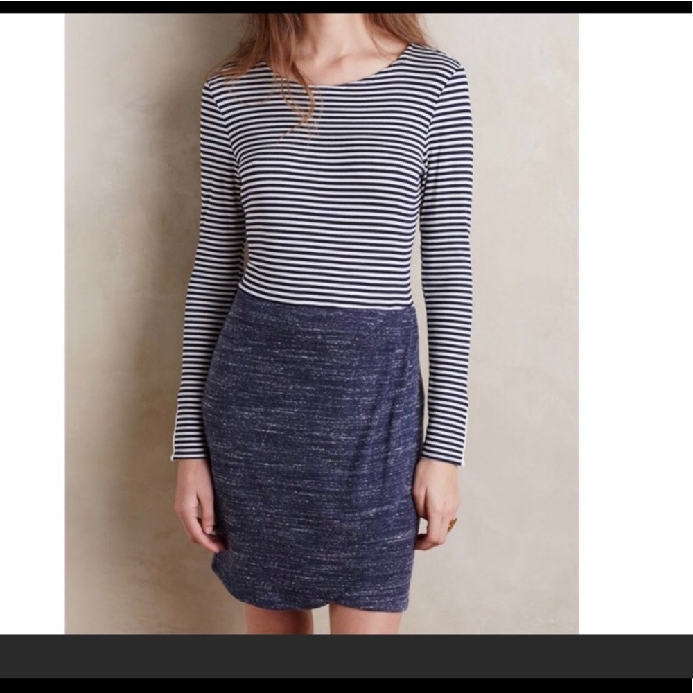 Anthropologie Dolan striped/blue dress- med